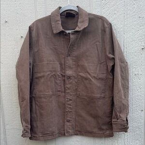 Zara Men's Brow Shirt Denim Jacket